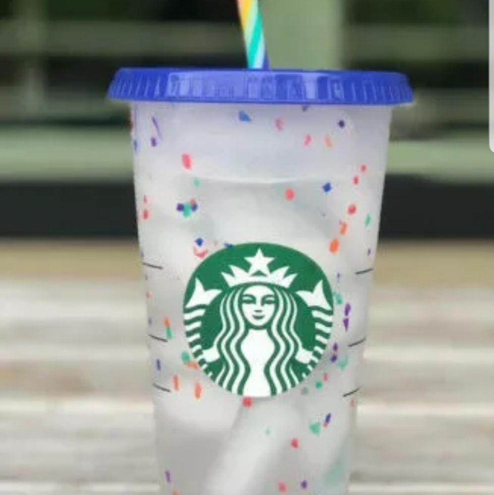 Starbucks CONFETTI Color Changing Cold Cup